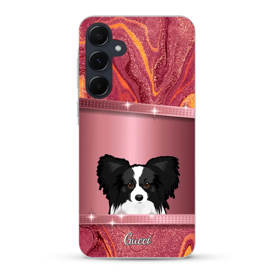 Peeking pets Glitter Look - Personalized Phone Case