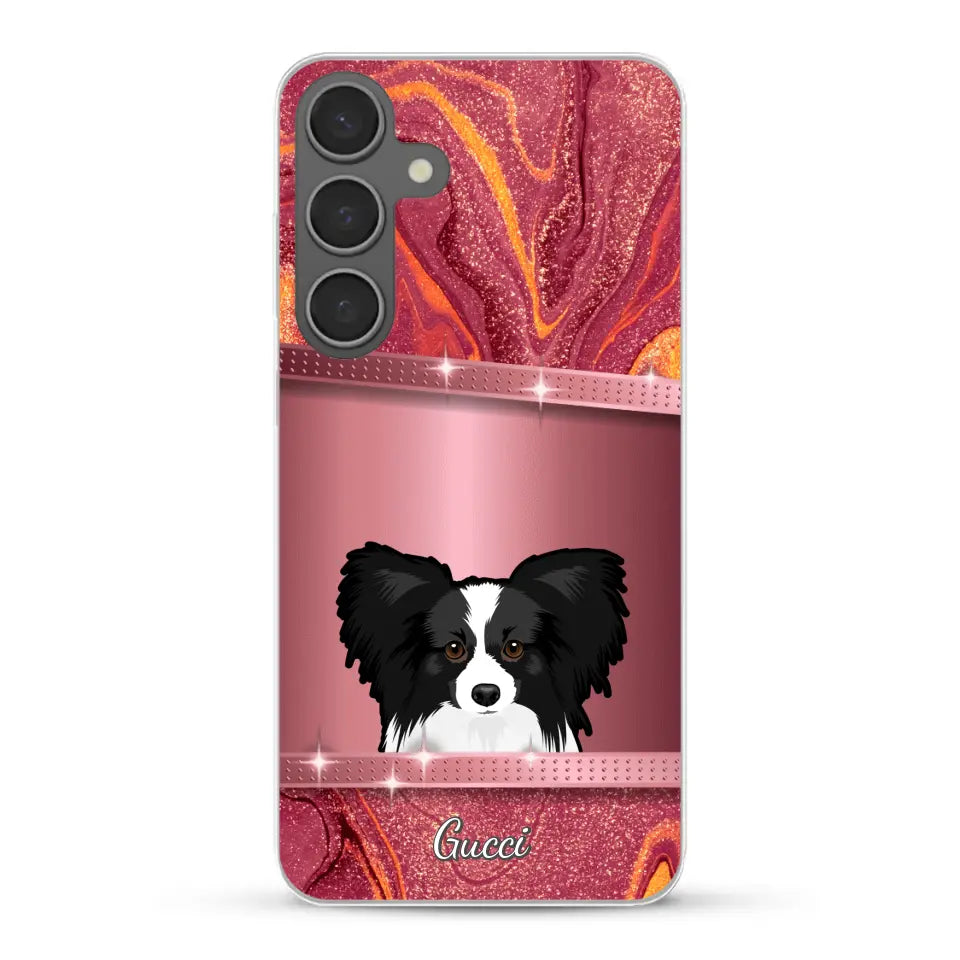 Peeking pets Glitter Look - Personalized Phone Case