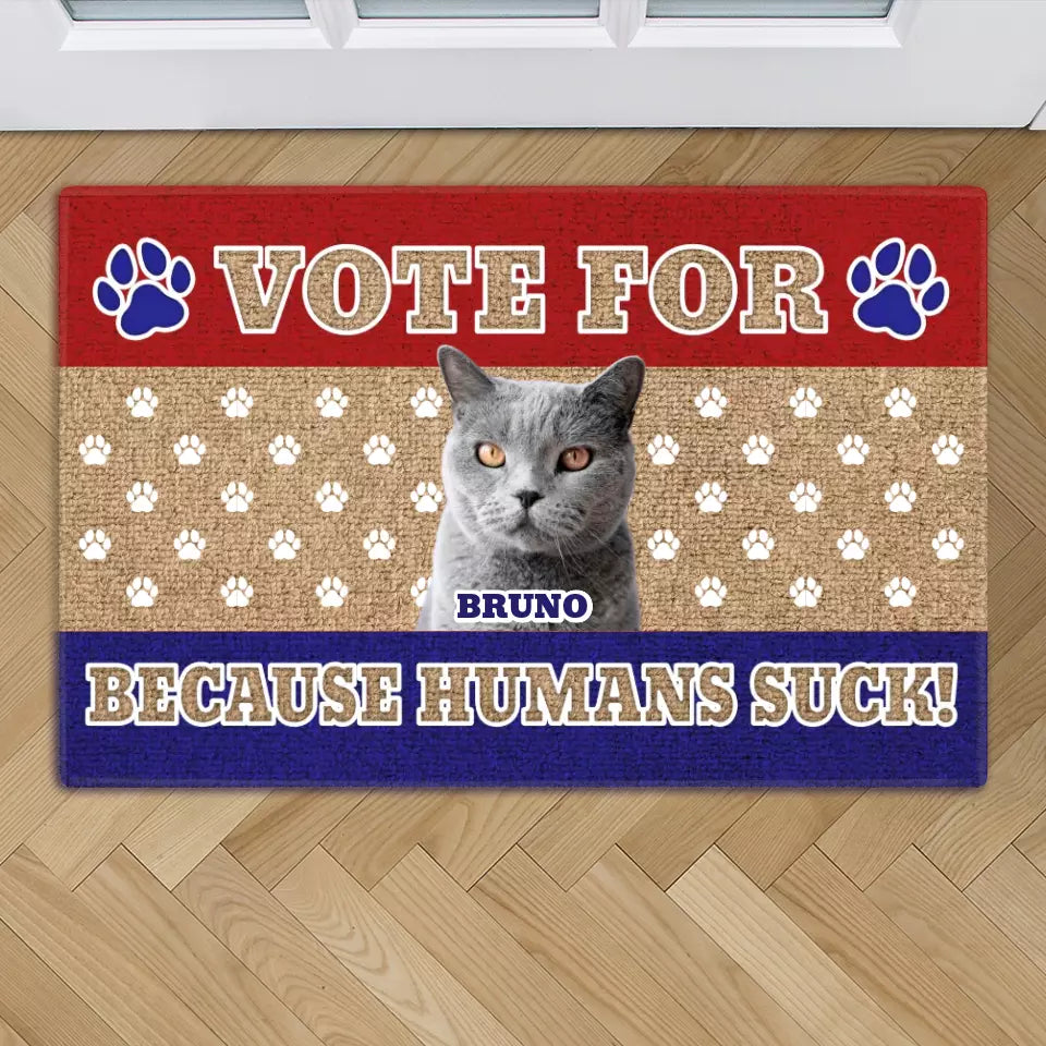 Vote for my Pet - Personalized doormat