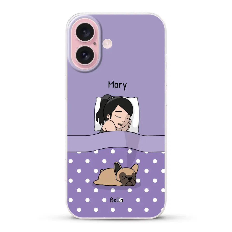 Cuddle time with pets Single - Personalized Phone Case