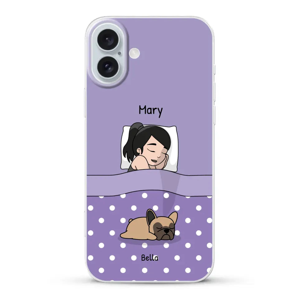 Cuddle time with pets Single - Personalized Phone Case