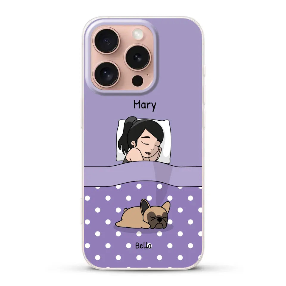 Cuddle time with pets Single - Personalized Phone Case