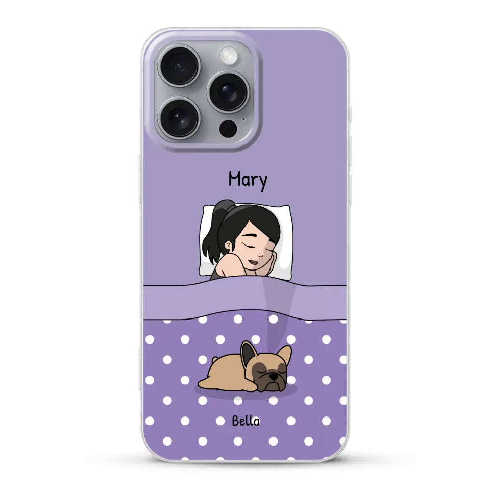 Cuddle time with pets Single - Personalized Phone Case