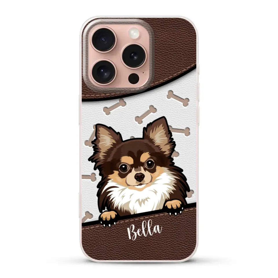 Pet leather look - Personalized Phone Case