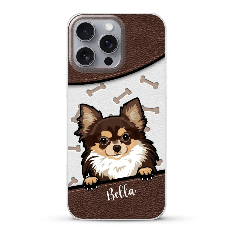 Pet leather look - Personalized Phone Case