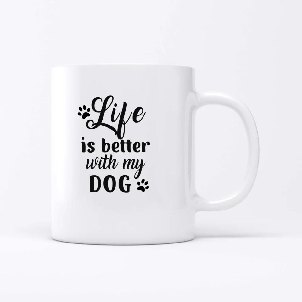 Woman with pet - Personalized Mug