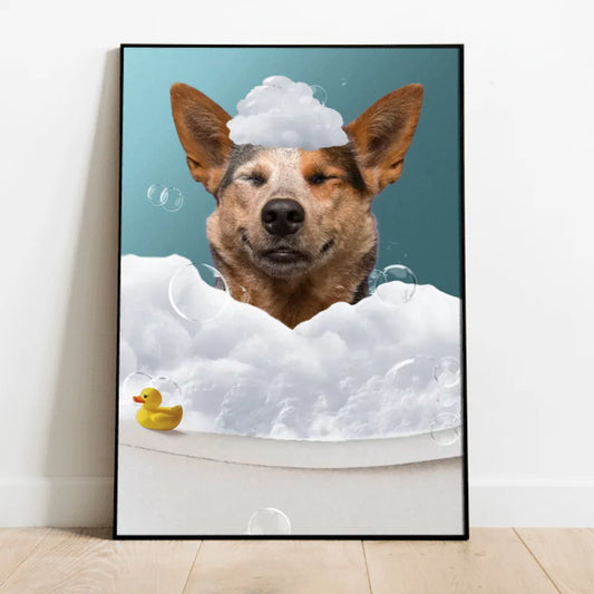 Fun in the tub - Personalized poster