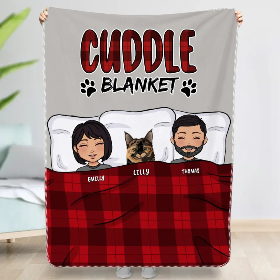 Cuddle blanket (Couple) - Personalized Blanket