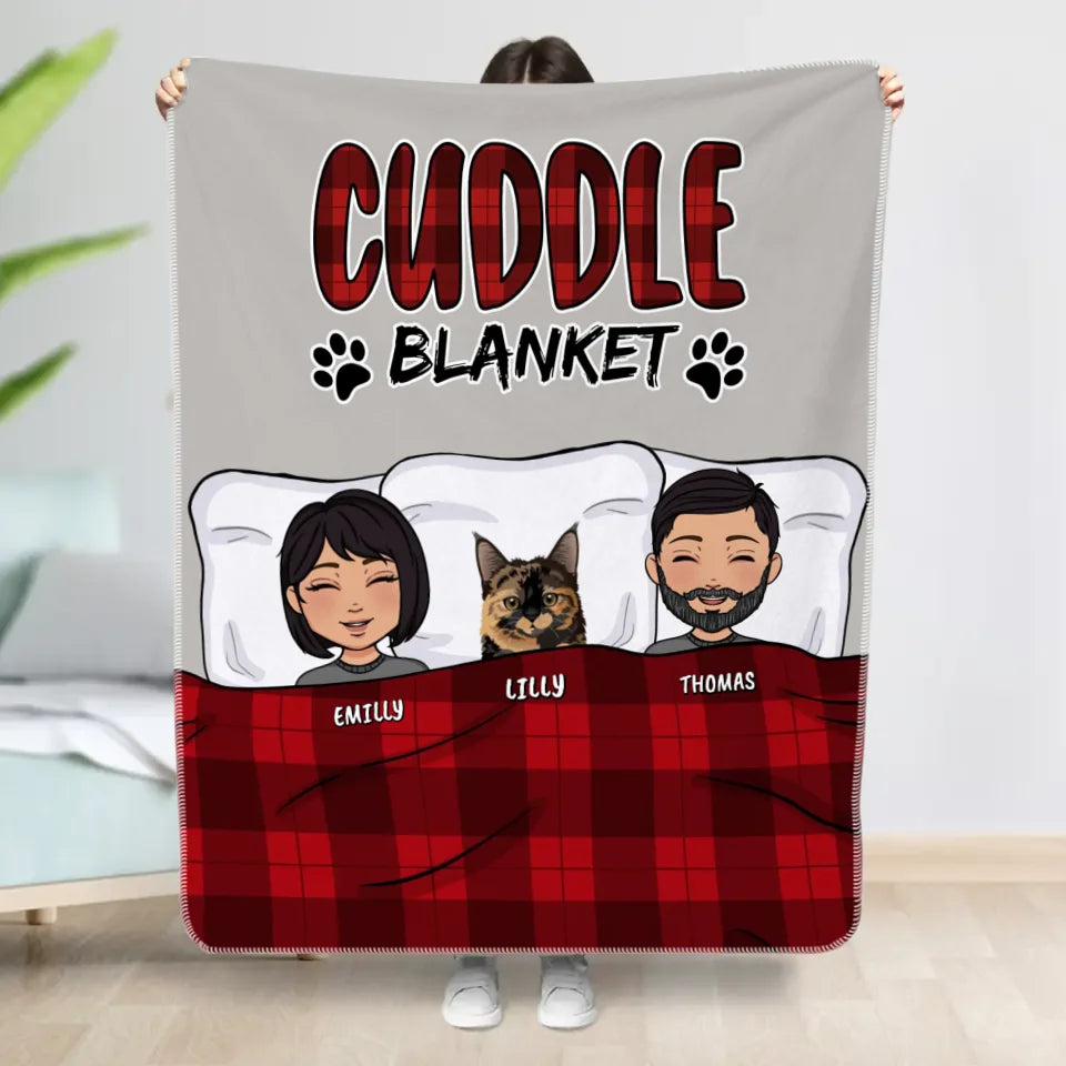 Cuddle blanket (Couple) - Personalized Blanket