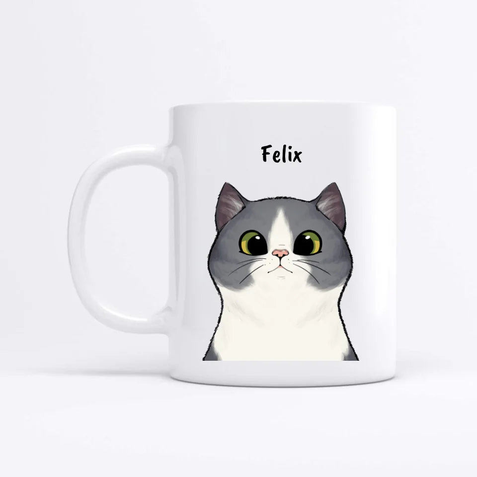 Curious cats - Personalized mug