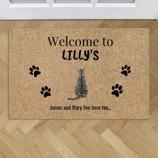 Welcome to (cats) - Personalized doormat