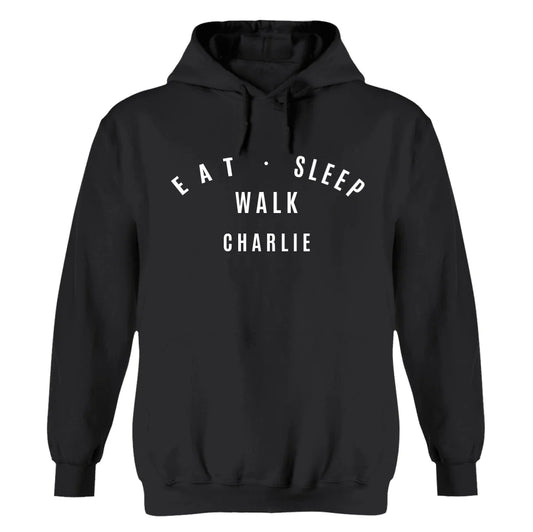 Eat Sleep Walk - Personalized Hoodie