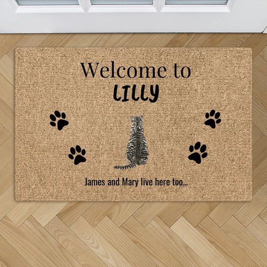 Welcome to (cats) - Personalized Doormat