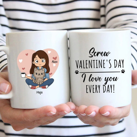 Pet parent - Personalized Mug (Comic Style)