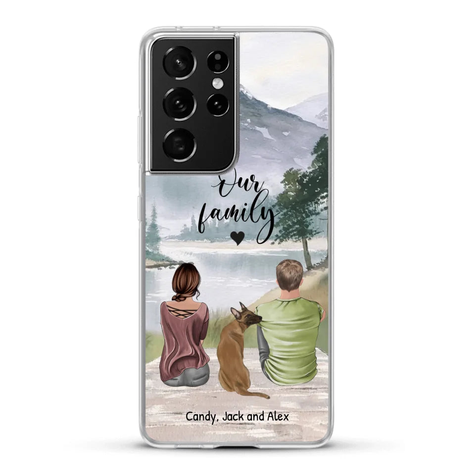 Together with our pet - Personalized phone case