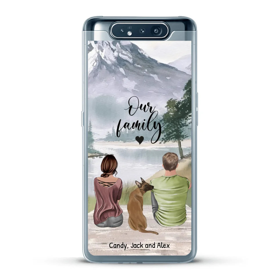 Together with our pet - Personalized phone case