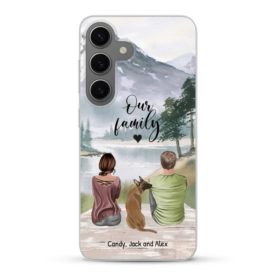 Together with our pet - Personalized phone case