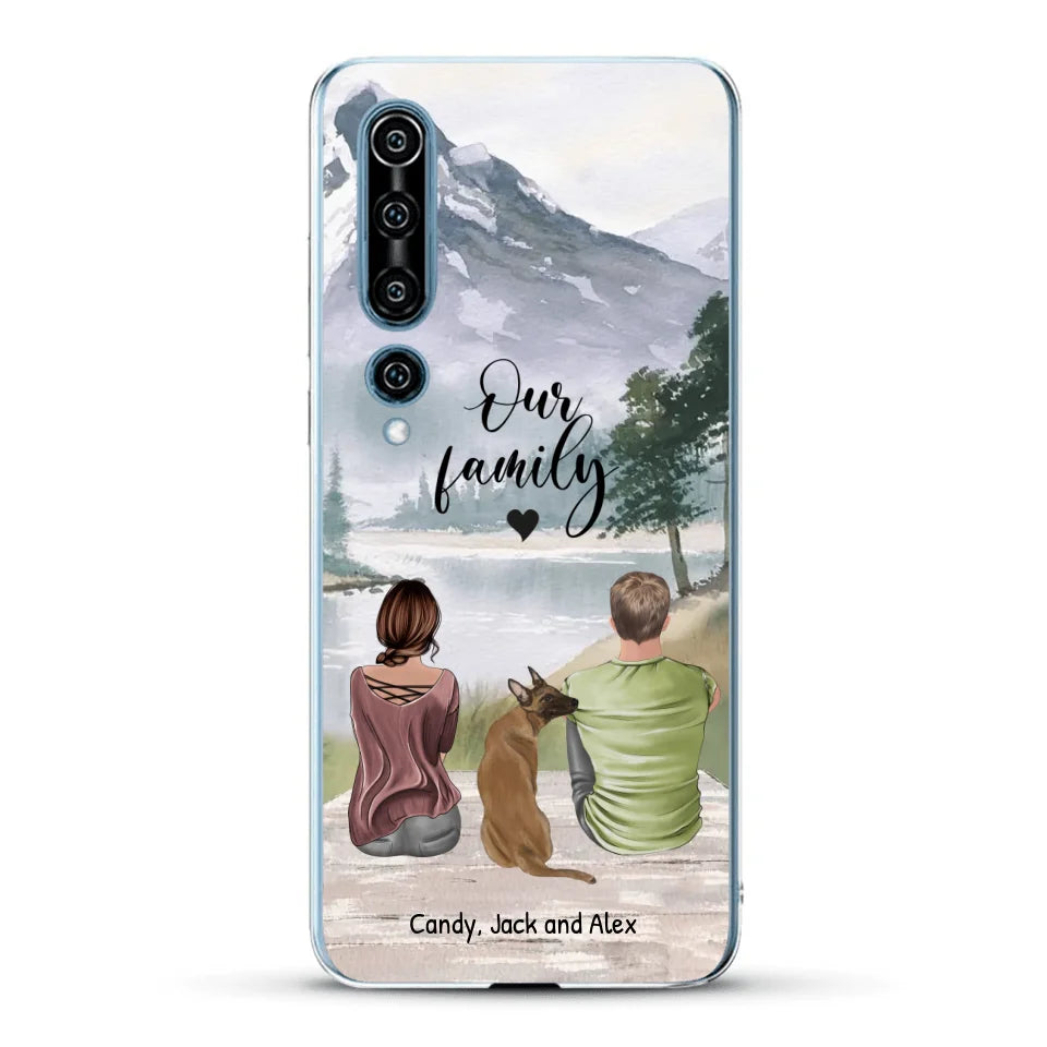 Together with our pet - Personalized phone case