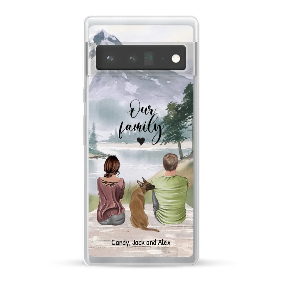 Together with our pet - Personalized phone case