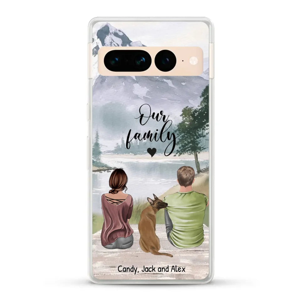 Together with our pet - Personalized phone case