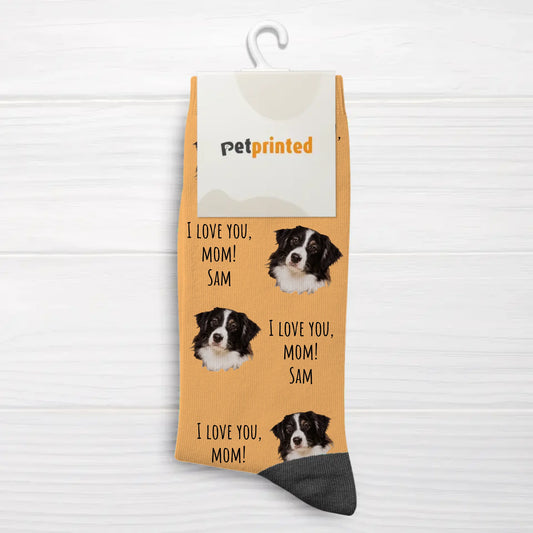 Your photo with text - Personalized socks