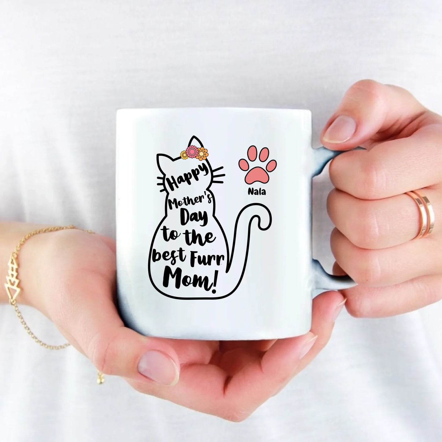 Best Cat Mom - Personalized Mug