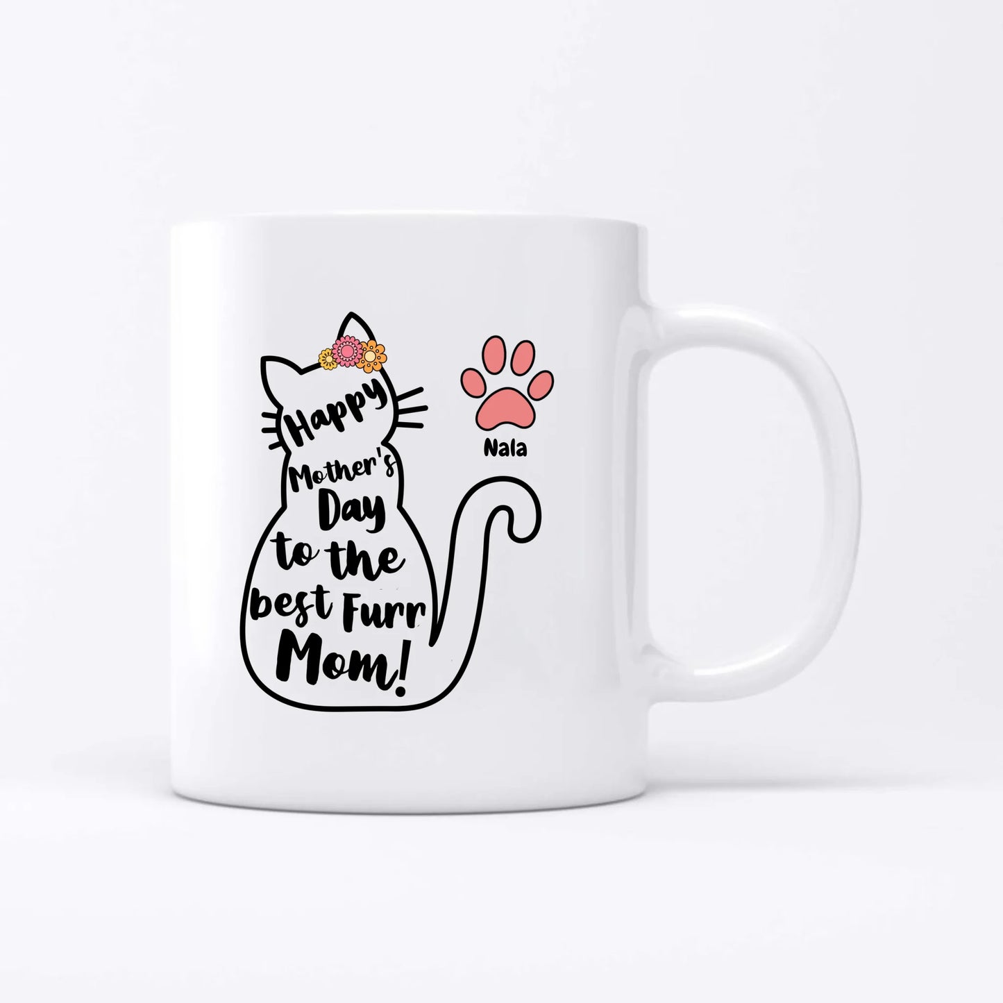 Best Cat Mom - Personalized Mug