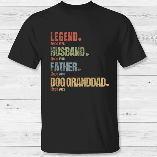 Pet Granddad since - Personalized T-Shirt