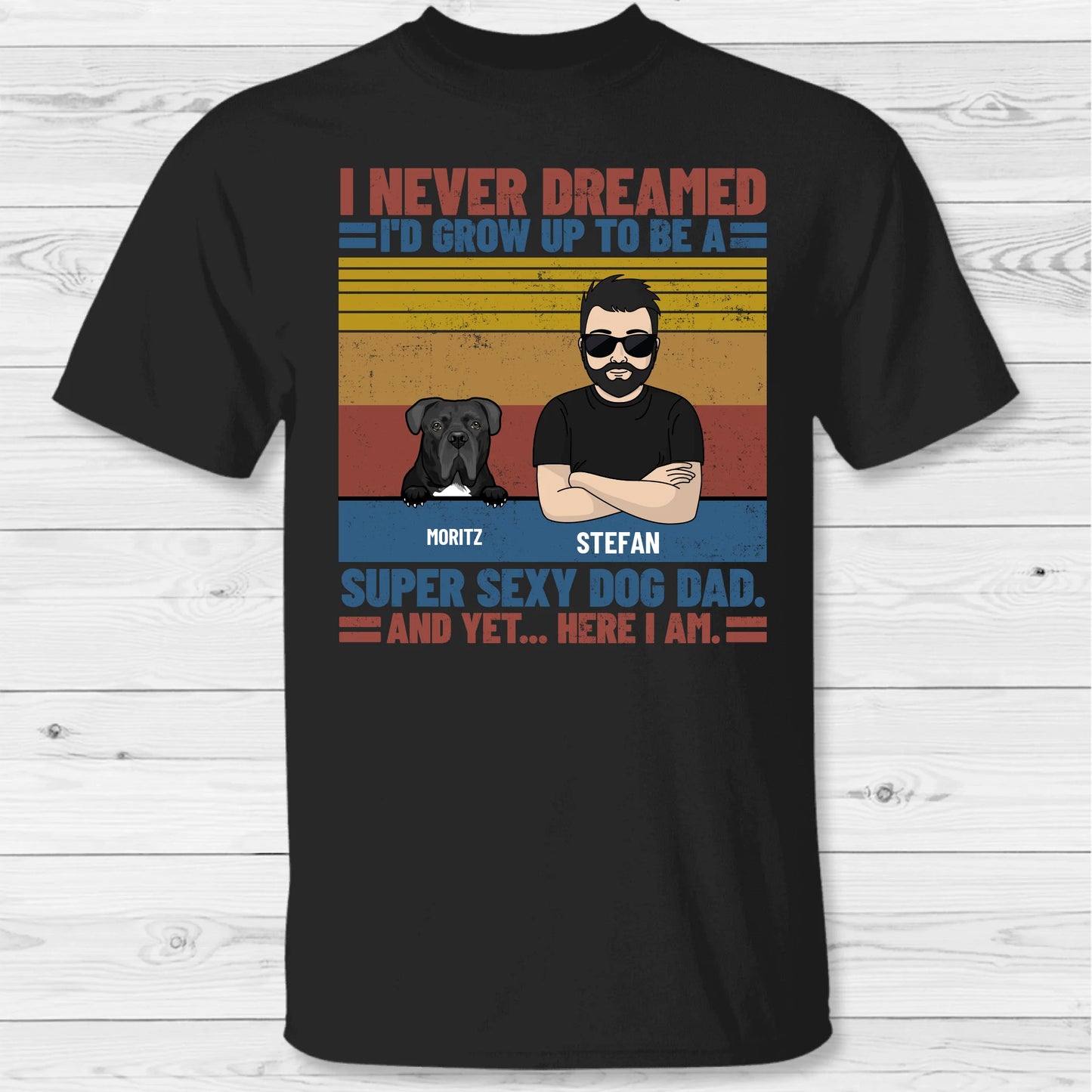 The ultimate pet dad - Personalized T-Shirt