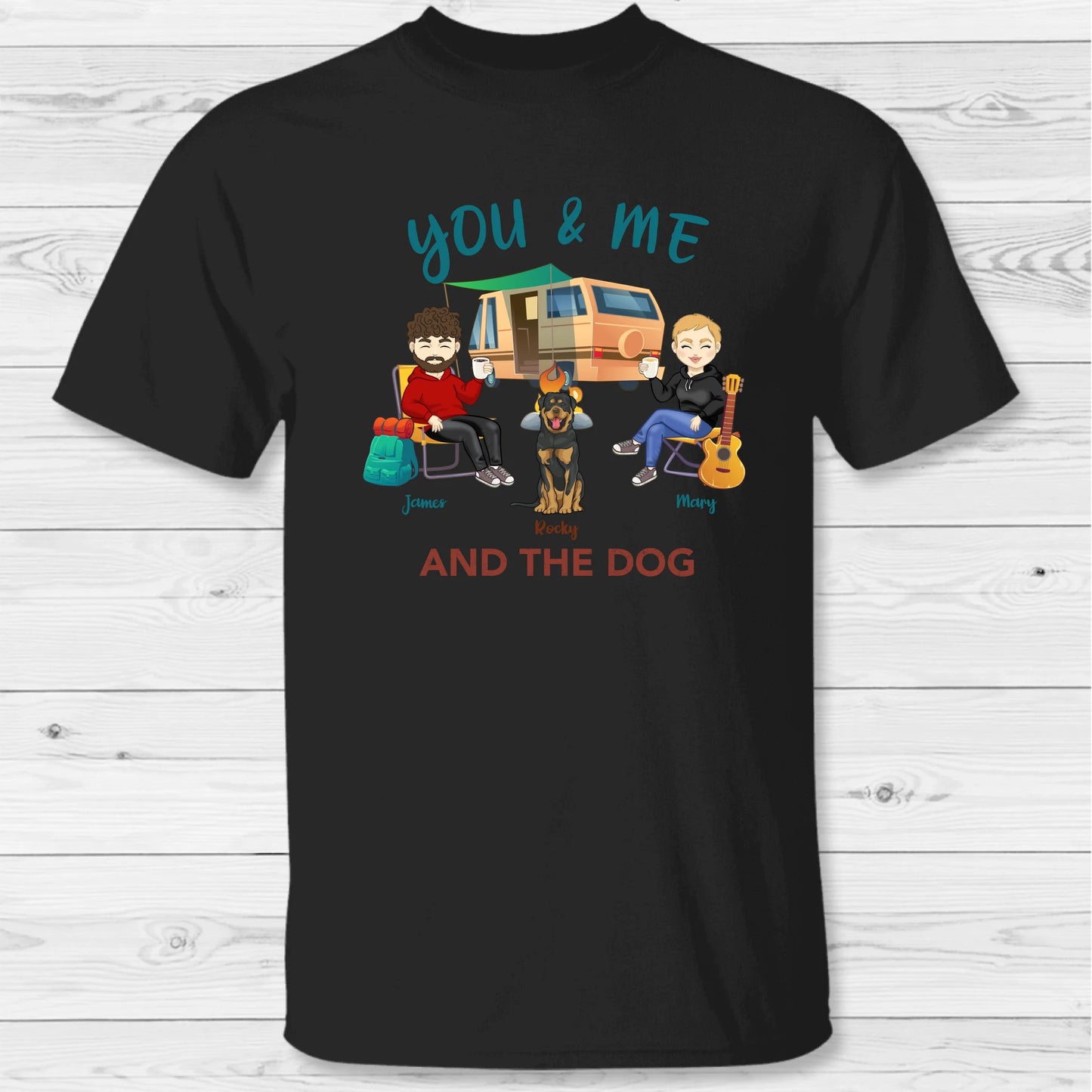 You, me & the pets - Personalized T-Shirt