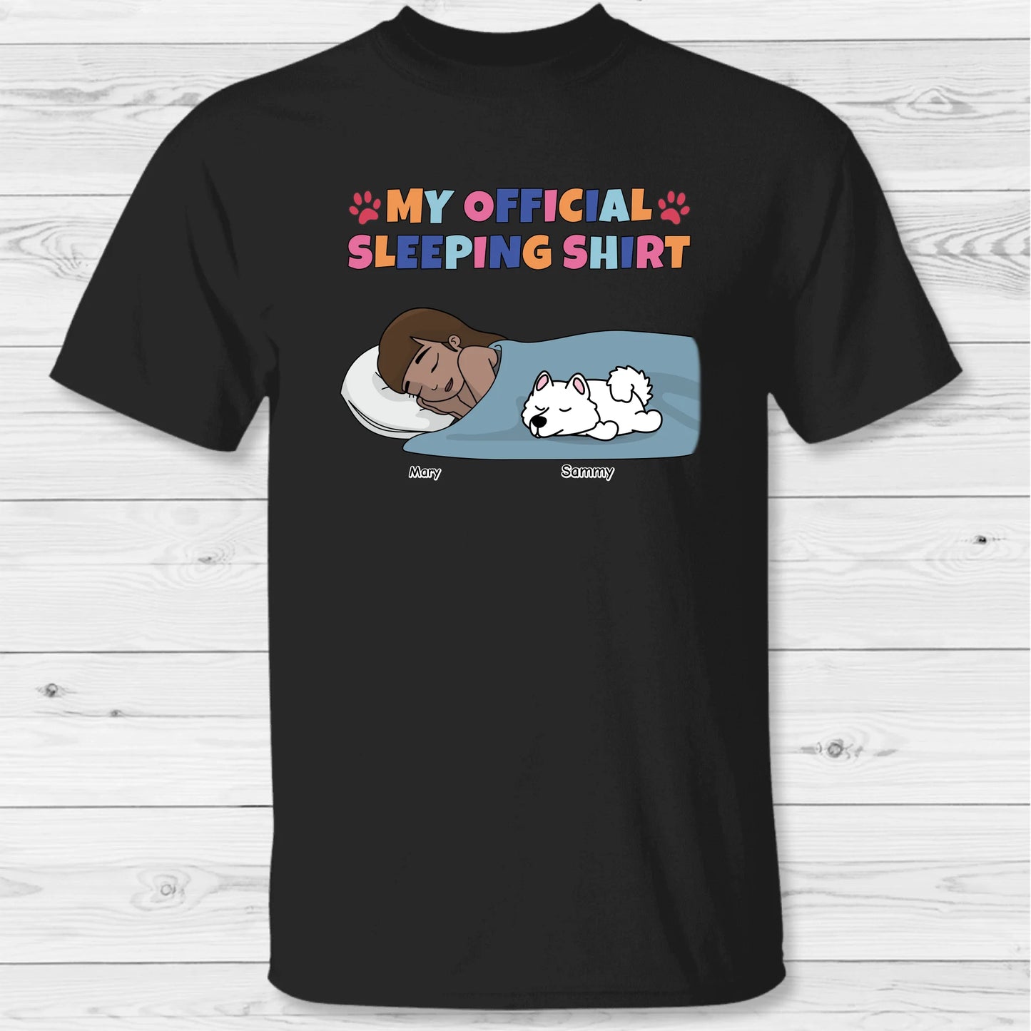 My official sleeping shirt - Personalized T-Shirt