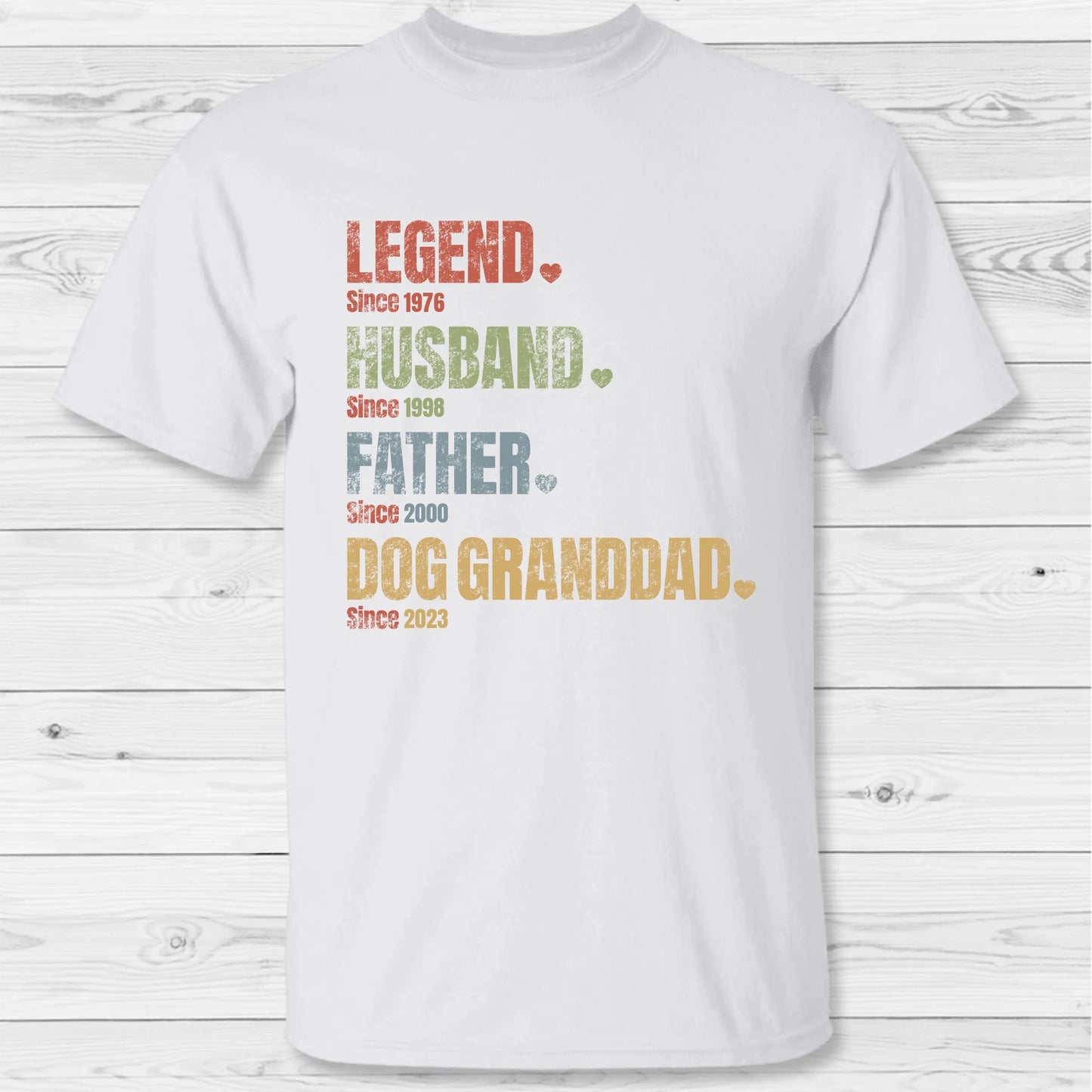 Pet Granddad since - Personalized T-Shirt