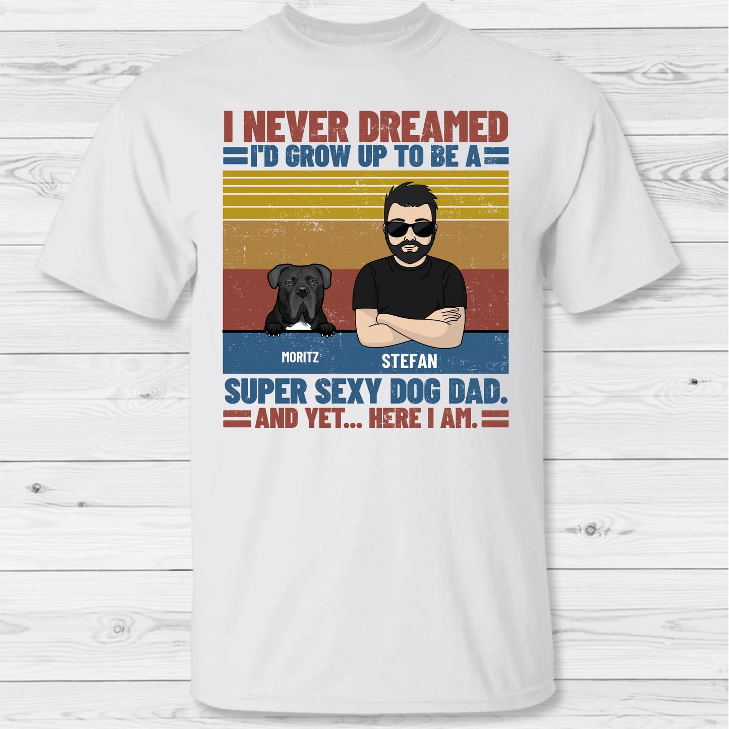 The ultimate pet dad - Personalized T-Shirt
