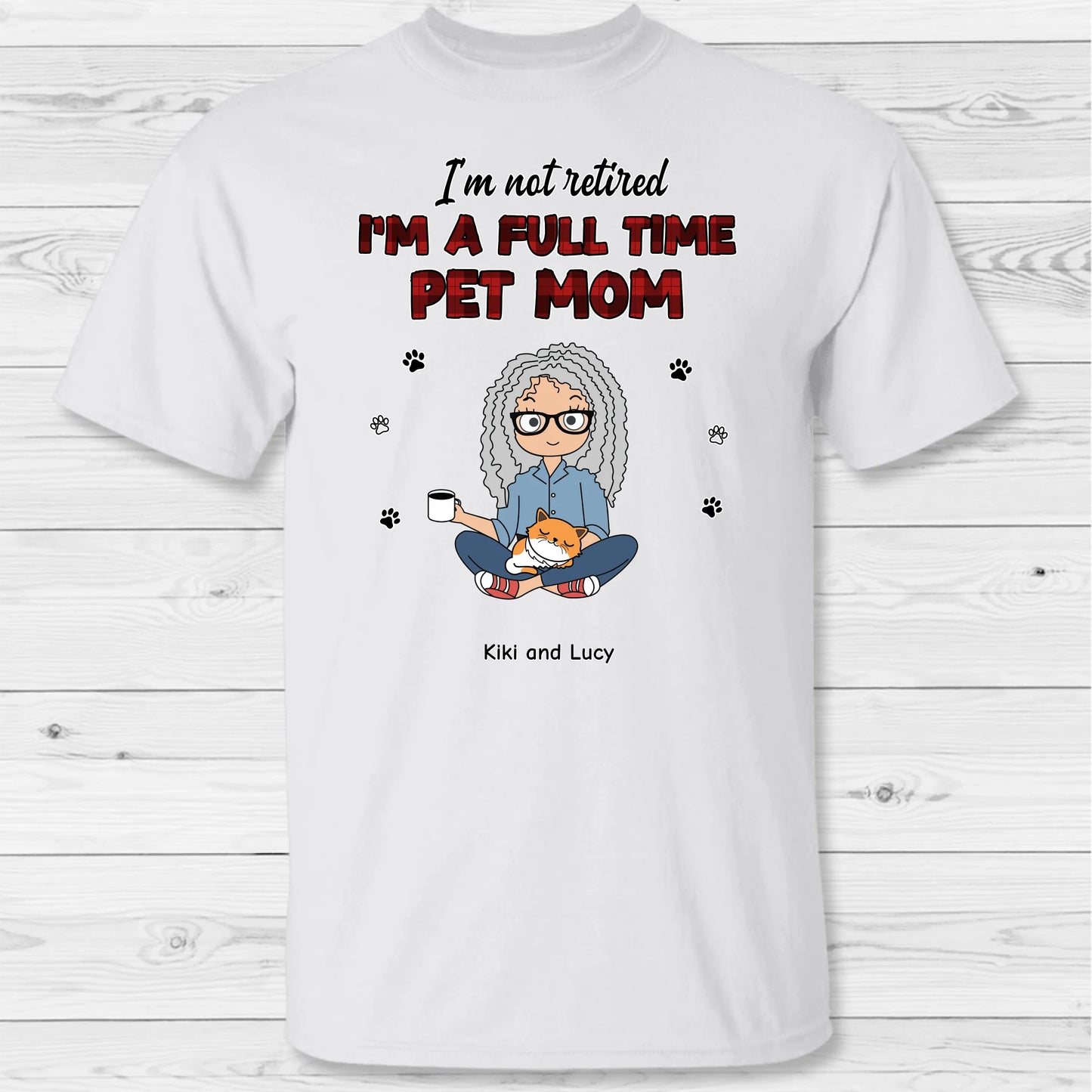 Full time pet parents - Personalized T-shirt