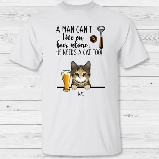 Beer & Meow - Personalized T-Shirt
