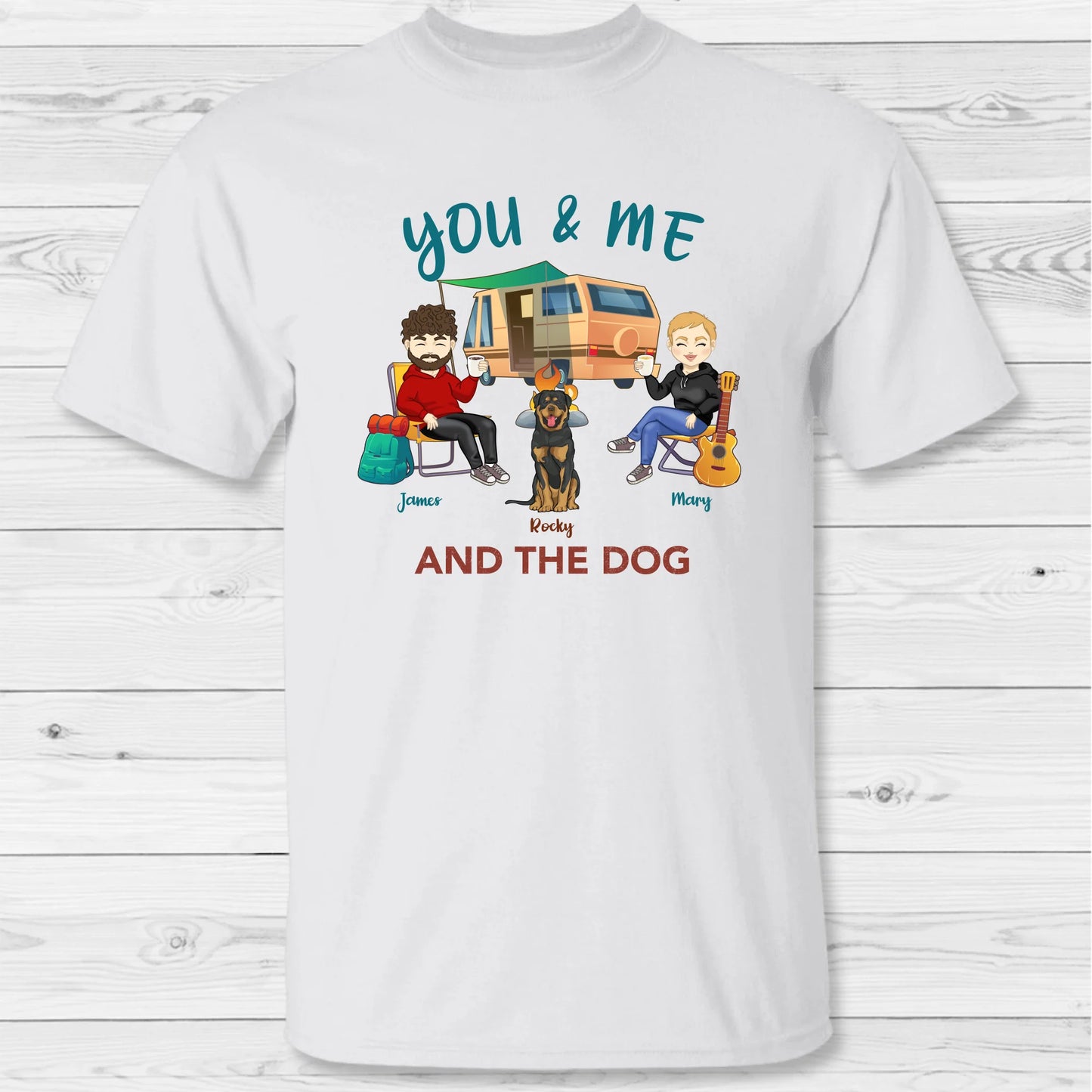 You, me & the pets - Personalized T-Shirt