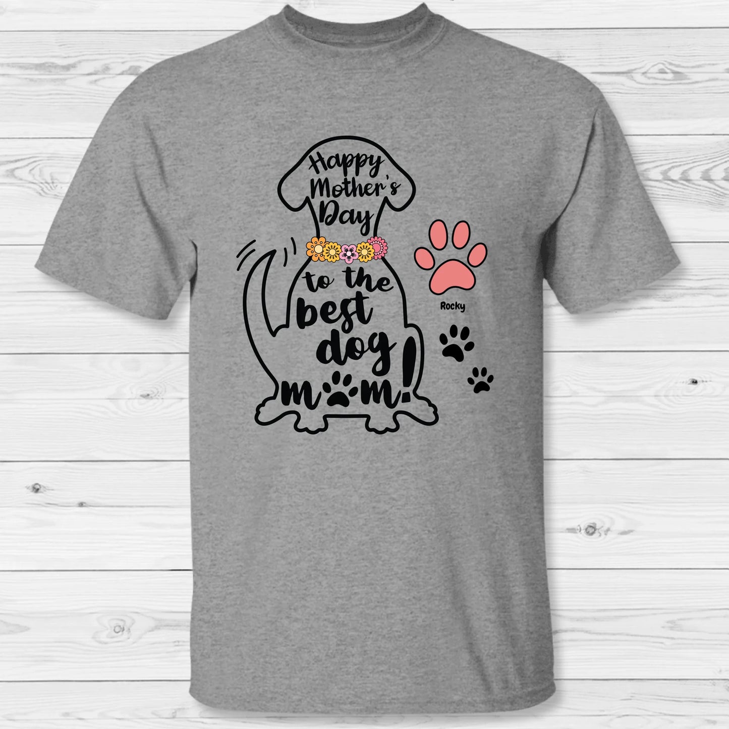 Best Dog Mom - Personalized T-Shirt