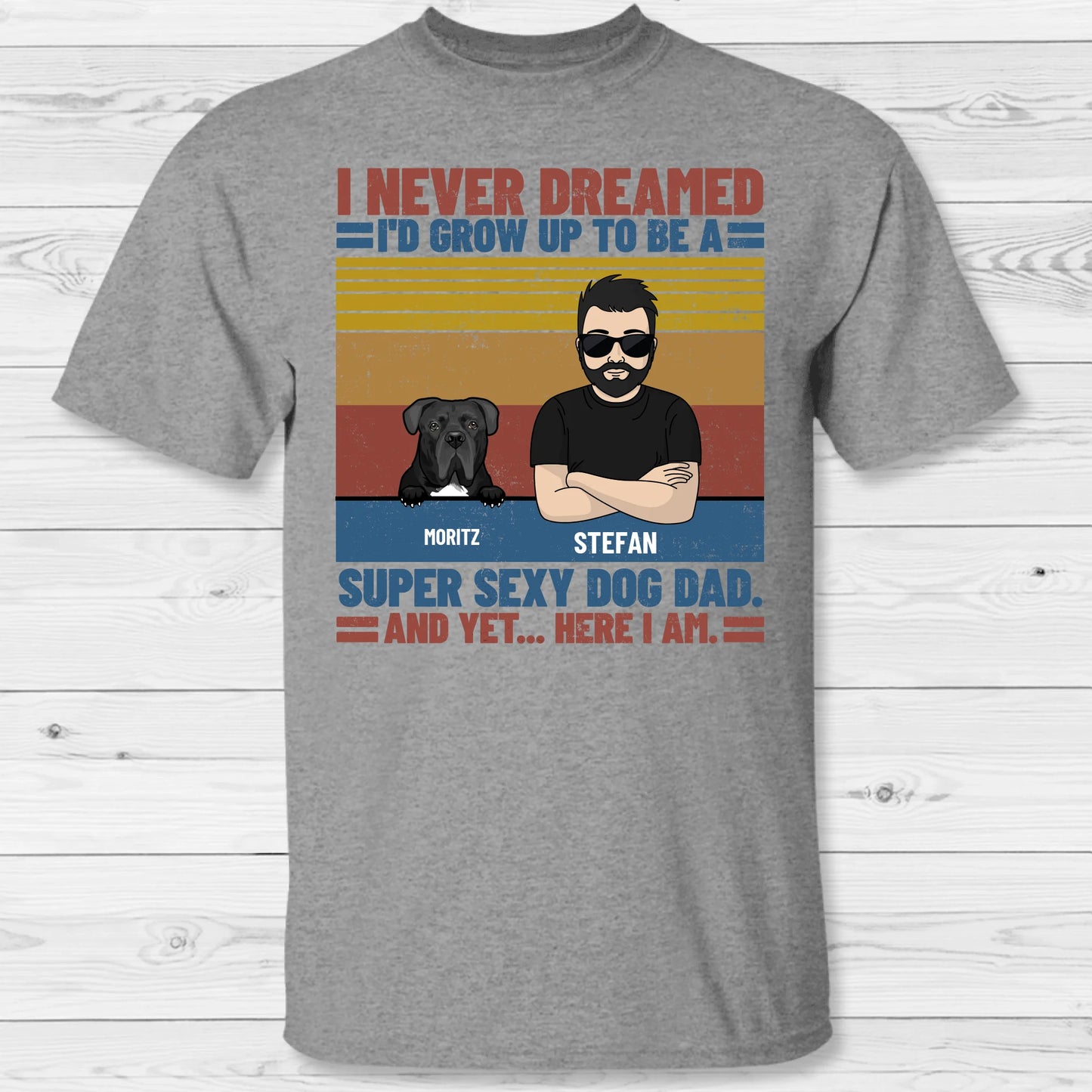The ultimate pet dad - Personalized T-Shirt