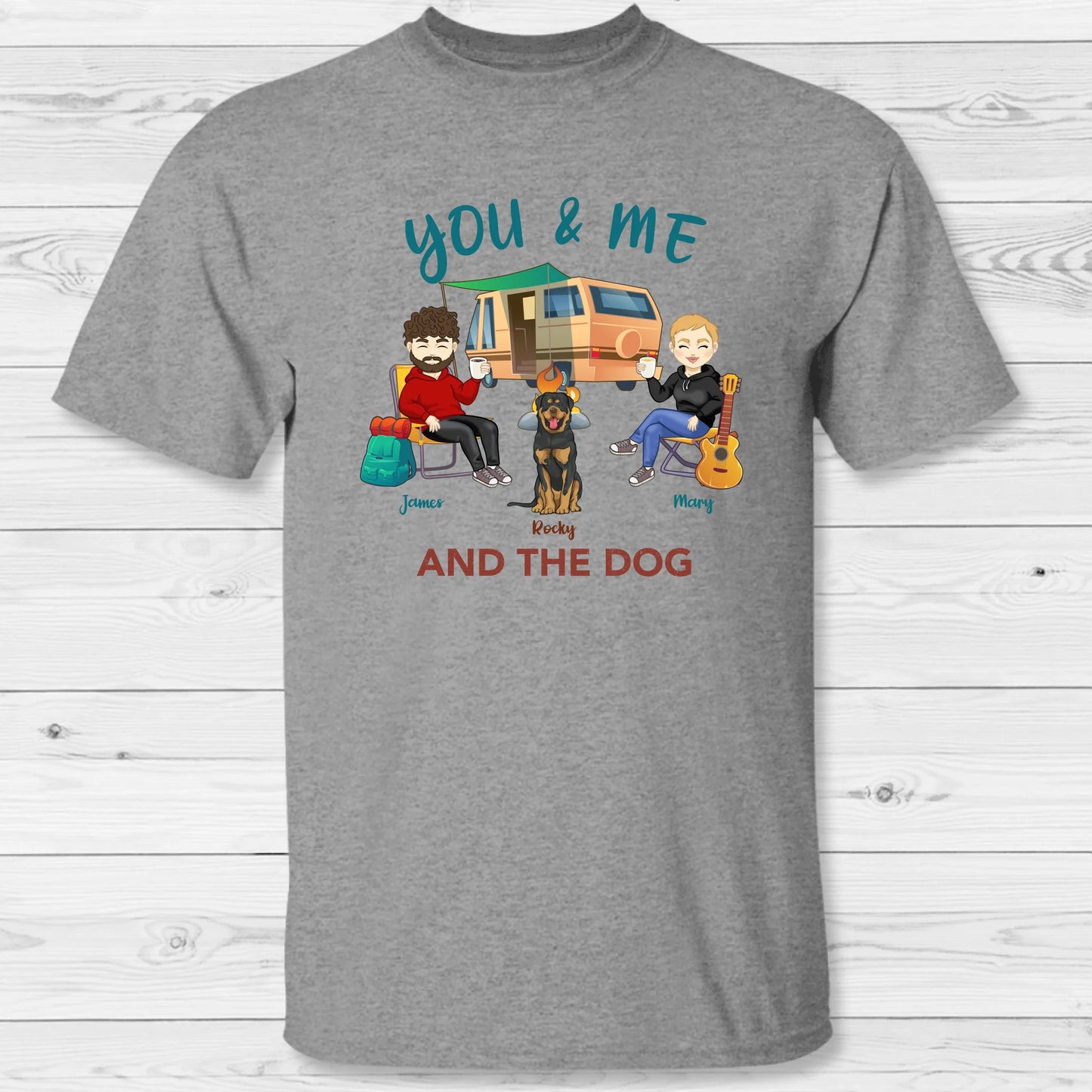 You, me & the pets - Personalized T-Shirt