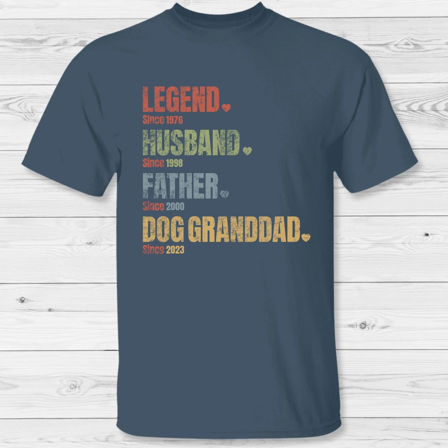 Pet Granddad since - Personalized T-Shirt
