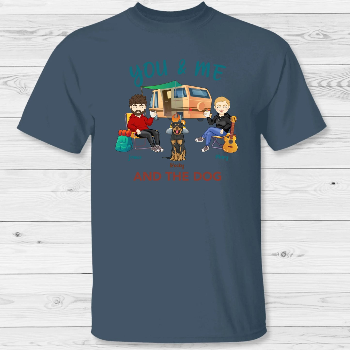 You, me & the pets - Personalized T-Shirt