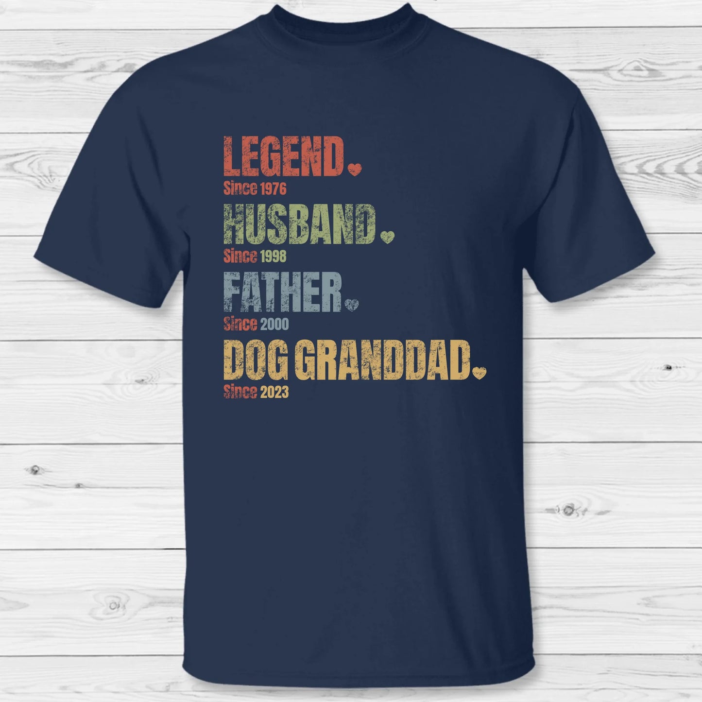 Pet Granddad since - Personalized T-Shirt