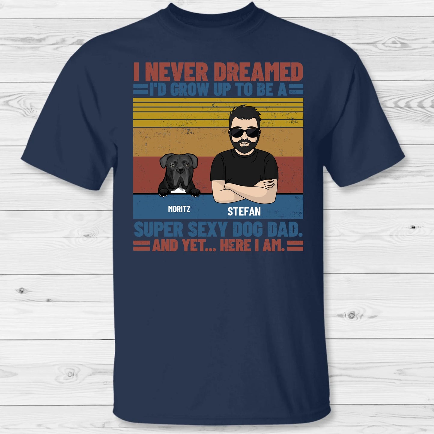 The ultimate pet dad - Personalized T-Shirt