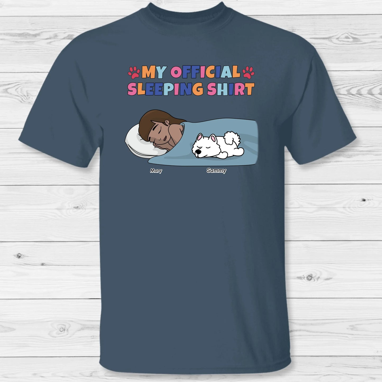 My official sleeping shirt - Personalized T-Shirt