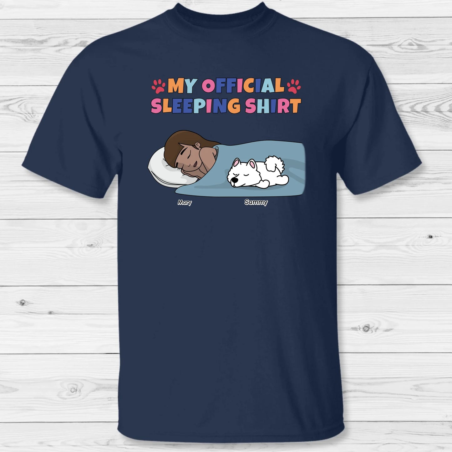 My official sleeping shirt - Personalized T-Shirt