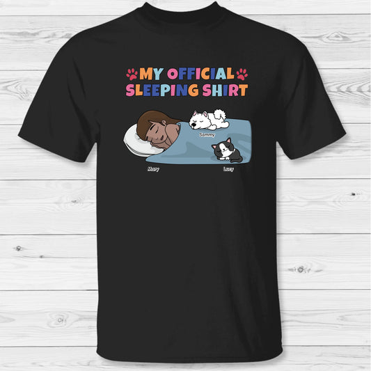 My official sleeping shirt - Personalized T-Shirt