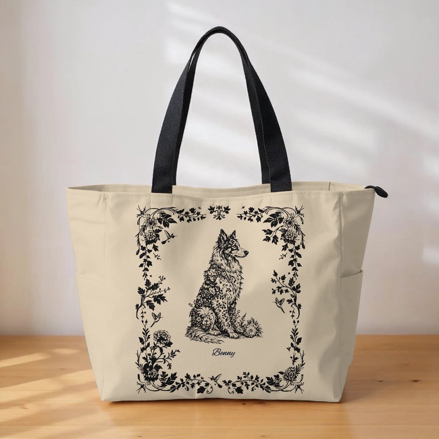 Toile de Jouy - Personalized Canvas Tote Bag