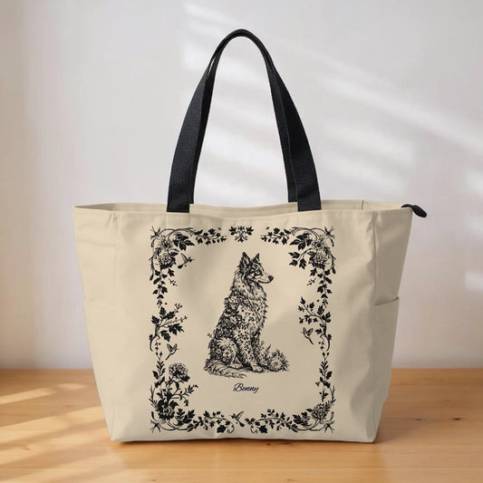Toile de Jouy - Personalized Canvas Tote Bag