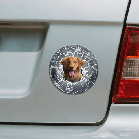 Broken glass - Personalized Car Magnet - Featured Image