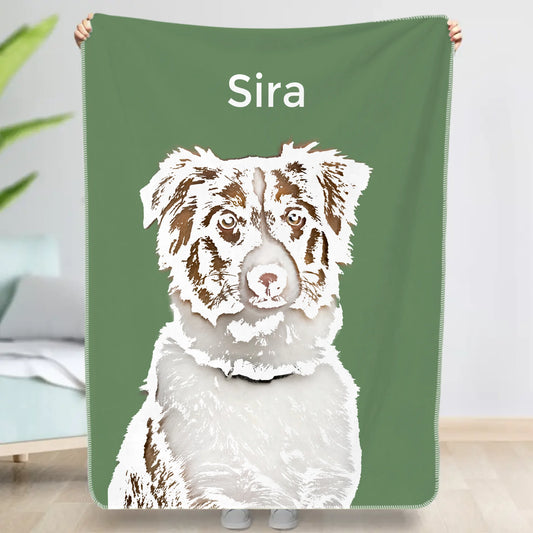 Pet portrait - Personalized Blanket